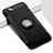 Apple iPhone 8 Plus用ハイブリットバンパーケース プラスチック アンド指輪 兼シリコーン A03 アップル ブラック