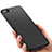 Apple iPhone 8 Plus用シリコンケース ソフトタッチラバー カバー C03 アップル ブラック