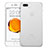 Apple iPhone 8 Plus用極薄ケース クリア透明 プラスチック W01 アップル ホワイト