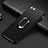 Apple iPhone SE (2020)用極薄ソフトケース シリコンケース 耐衝撃 全面保護 アンド指輪 アップル ブラック