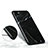 Apple iPhone SE (2020)用シリコンケース ソフトタッチラバー 大理石模様 アップル ブラック