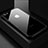 Apple iPhone SE (2020)用ハイブリットバンパーケース クリア透明 プラスチック 鏡面 カバー アップル ブラック