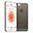 Apple iPhone SE用極薄ケース クリア透明 プラスチック アップル グレー