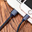 Apple iPhone SE3 (2022)用USBケーブル 充電ケーブル L04 アップル ネイビー
