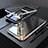 Apple iPhone SE3 (2022)用ケース 高級感 手触り良い アルミメタル 製の金属製 360度 フルカバーバンパー 鏡面 カバー M01 アップル シルバー