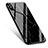 Apple iPhone X用シリコンケース ソフトタッチラバー 大理石模様 アップル ブラック