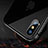 Apple iPhone X用ケース 高級感 手触り良い アルミメタル 製の金属製 バンパー アップル ブラック