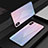 Apple iPhone X用ハイブリットバンパーケース プラスチック 鏡面 虹 グラデーション 勾配色 カバー アップル ピンク
