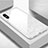 Apple iPhone X用ハイブリットバンパーケース プラスチック 鏡面 カバー アップル ホワイト