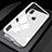 Apple iPhone X用ケース 高級感 手触り良い アルミメタル 製の金属製 360度 フルカバーバンパー 鏡面 カバー M01 アップル ホワイト