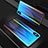 Apple iPhone X用ハイブリットバンパーケース プラスチック 鏡面 虹 グラデーション 勾配色 カバー アップル 