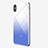 Apple iPhone Xs用背面保護フィルム 背面フィルム グラデーション アップル ネイビー