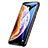Apple iPhone Xs用強化ガラス フル液晶保護フィルム P06 アップル ブラック