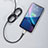 Apple iPhone Xs Max用USBケーブル 充電ケーブル D09 アップル ブラック
