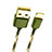 Apple iPhone Xs Max用USBケーブル 充電ケーブル L03 アップル グリーン