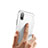 Apple iPhone Xs Max用ハードケース プラスチックそしてシリコン メッシュ デザイン アップル ホワイト