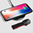 Apple iPhone Xs Max用極薄ソフトケース シリコンケース 耐衝撃 全面保護 アンド指輪 T01 アップル ブラック