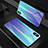 Apple iPhone Xs Max用ハイブリットバンパーケース プラスチック 鏡面 虹 グラデーション 勾配色 カバー A01 アップル ネイビー