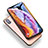 Apple iPhone Xs Max用強化ガラス フル液晶保護フィルム P07 アップル ブラック