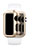 Apple iWatch 3 38mm用ケース 高級感 手触り良い アルミメタル 製の金属製 バンパー C01 アップル ゴールド