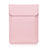 Apple MacBook 12 インチ用高品質ソフトレザーポーチバッグ ケース イヤホンを指したまま L21 アップル ピンク