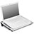 Apple MacBook 12 インチ用ノートブックホルダー クーラー 冷却パッド ファン ラップトップスタンド 9インチ〜16インチ M26 アップル シルバー