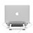 Apple MacBook 12 インチ用ノートブックホルダー ラップトップスタンド S10 アップル シルバー