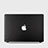 Apple MacBook Air 13 インチ (2020)用ハードケース プラスチック 質感もマット ツイル カバー アップル ブラック