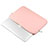 Apple MacBook Air 13.3 インチ (2018)用高品質ソフトレザーポーチバッグ ケース イヤホンを指したまま L16 アップル ピンク