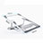 Apple MacBook Air 13.3 インチ (2018)用ノートブックホルダー ラップトップスタンド K03 アップル シルバー