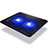 Apple MacBook Pro 13 インチ Retina用ノートブックホルダー クーラー 冷却パッド ファン ラップトップスタンド 9インチ〜14インチ S01 アップル ブラック