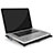 Apple MacBook Pro 15 インチ用ノートブックホルダー クーラー 冷却パッド ファン ラップトップスタンド 9インチ〜16インチ M08 アップル ブラック