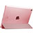 Apple New iPad 9.7 (2017)用手帳型 レザーケース スタンド アップル ピンク