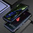 Asus ROG Phone 3 Strix ZS661KS用ケース 高級感 手触り良い アルミメタル 製の金属製 バンパー カバー Asus ネイビー・ブラック