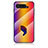 Asus ROG Phone 5 ZS673KS用ハイブリットバンパーケース プラスチック 鏡面 虹 グラデーション 勾配色 カバー LS2 Asus ピンク