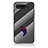 Asus ROG Phone 5 ZS673KS用ハイブリットバンパーケース プラスチック 鏡面 虹 グラデーション 勾配色 カバー LS2 Asus ブラック