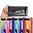 Asus ROG Phone 5 ZS673KS用ハイブリットバンパーケース プラスチック 鏡面 虹 グラデーション 勾配色 カバー LS2 Asus 