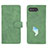 Asus ROG Phone 5s用手帳型 レザーケース スタンド カバー L01Z Asus グリーン