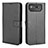 Asus ROG Phone 6 Pro用手帳型 レザーケース スタンド カバー BY1 Asus ブラック