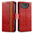 Asus ROG Phone 7用手帳型 レザーケース スタンド カバー S02D Asus レッド