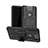 Asus Zenfone 6 ZS630KL用ハイブリットバンパーケース スタンド プラスチック 兼シリコーン カバー JX1 Asus ブラック