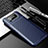 Asus Zenfone 7 ZS670KS用シリコンケース ソフトタッチラバー ツイル カバー S01 Asus ネイビー