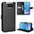 Asus ZenFone 8 Flip ZS672KS用手帳型 レザーケース スタンド カバー BY1 Asus ブラック