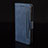 Asus ZenFone 8 Flip ZS672KS用手帳型 レザーケース スタンド カバー BY6 Asus ネイビー