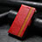 Asus Zenfone 9用手帳型 レザーケース スタンド カバー S10D Asus レッド