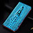 Asus Zenfone 9用手帳型 レザーケース スタンド カバー H03P Asus ブルー