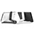 Asus ZenPad C 7.0 Z170CG用スタンドタイプのタブレット ホルダー ユニバーサル T23 Asus ブラック