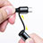 Lightning USBケーブル 充電ケーブル Android Micro USB Type-C ML06 ブラック