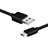 USB 2.0ケーブル 充電ケーブルAndroidユニバーサル A02 ブラック