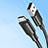 USB 2.0ケーブル 充電ケーブルAndroidユニバーサル 2A H03 ブラック